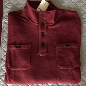 Lucky Brand Sweater with Front Buttons and Chest Pockets - Size Large - New